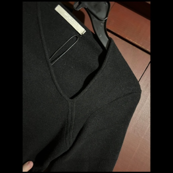 One Grey Day Leon Asymmetric Neck Long Sleeve Knit Top/Sweater Black Size S - Picture 10 of 15